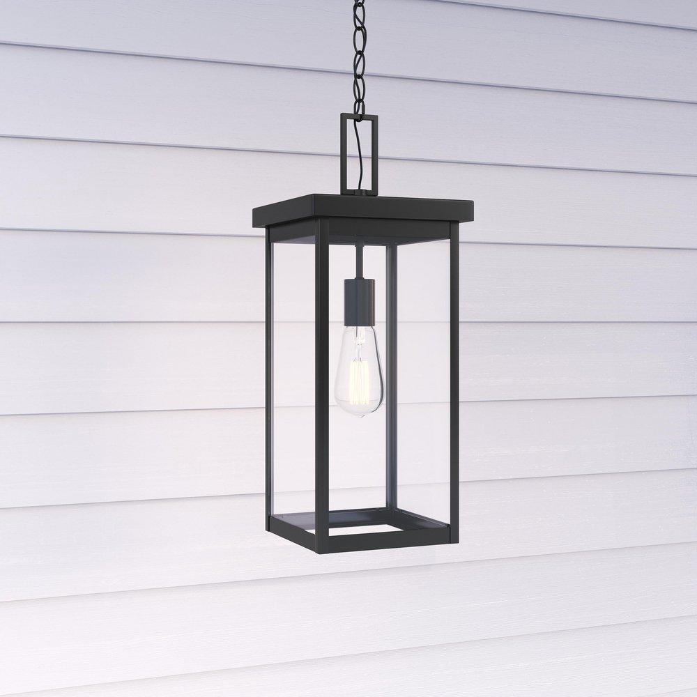 Millennium Lighting Powder Coated Black 1-Light Outdoor Hanging Lantern 