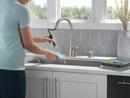 Delta Faucet SpotShield&reg; Stainless Single Handle Pull Down Kitchen Faucet 