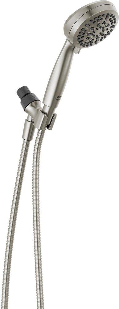 DELTA UNIVERSAL SHOWERING COMPONENTS: 5 SETTING HAND SHOWER BRUSHED NICKEL 