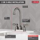 DELTA FOUNDATIONS: TWO HANDLE BAR / PREP FAUCET STAINLESS STEEL 