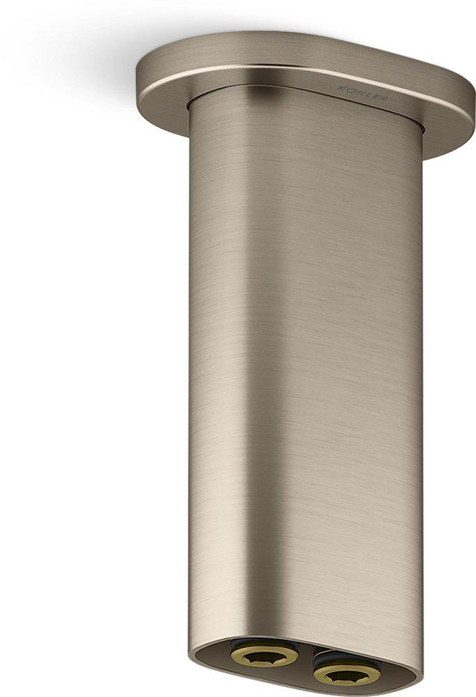 5 in. Ceiling-Mount Dual Function Rain Fall Shower Arm in Vibrant Brushed Bronze 