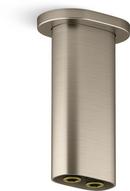 5 in. Ceiling-Mount Dual Function Rain Fall Shower Arm in Vibrant Brushed Bronze 