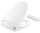 Elongated Closed Front Bidet Seat in White