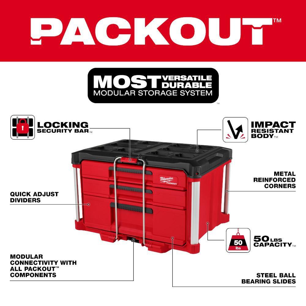 3 Drawer Multi-Depth Tool Box 