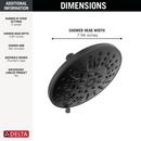 Multi Function Showerhead in Matte Black 