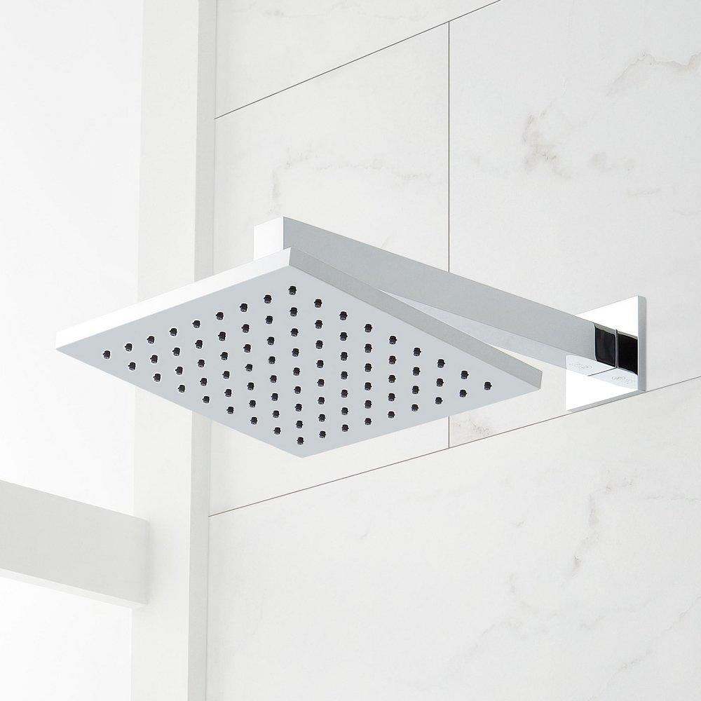 HIBISCUS THERMOSTATIC SHOWER SYSTEM WITH SLIDE BAR AND HAND SHOWER - CHROME 