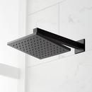 HIBISCUS THERMOSTATIC SHOWER SYSTEM WITH SLIDE BAR AND HAND SHOWER - MATTE BLACK 