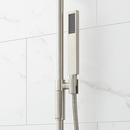 HIBISCUS THERMOSTATIC SHOWER SYSTEM WITH DUAL SHOWERHEADS SLIDE BAR AND HAND SHOWER - BN 
