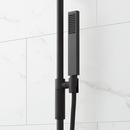 HIBISCUS THERMOSTATIC SHOWER SYSTEM WITH 3 BODY SPRAYS SLIDE BAR AND HAND SHOWER - MATTE BLACK 