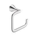 Square Open Towel Ring in Matte Black
