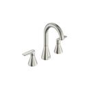 Two Handle Widespread Bathroom Sink Faucet in Brushed Nickel