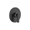 Single Handle Pressure Balancing Valve Trim in Matte Black