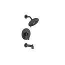 Single Handle Pressure Balancing Valve Trim in Matte Black