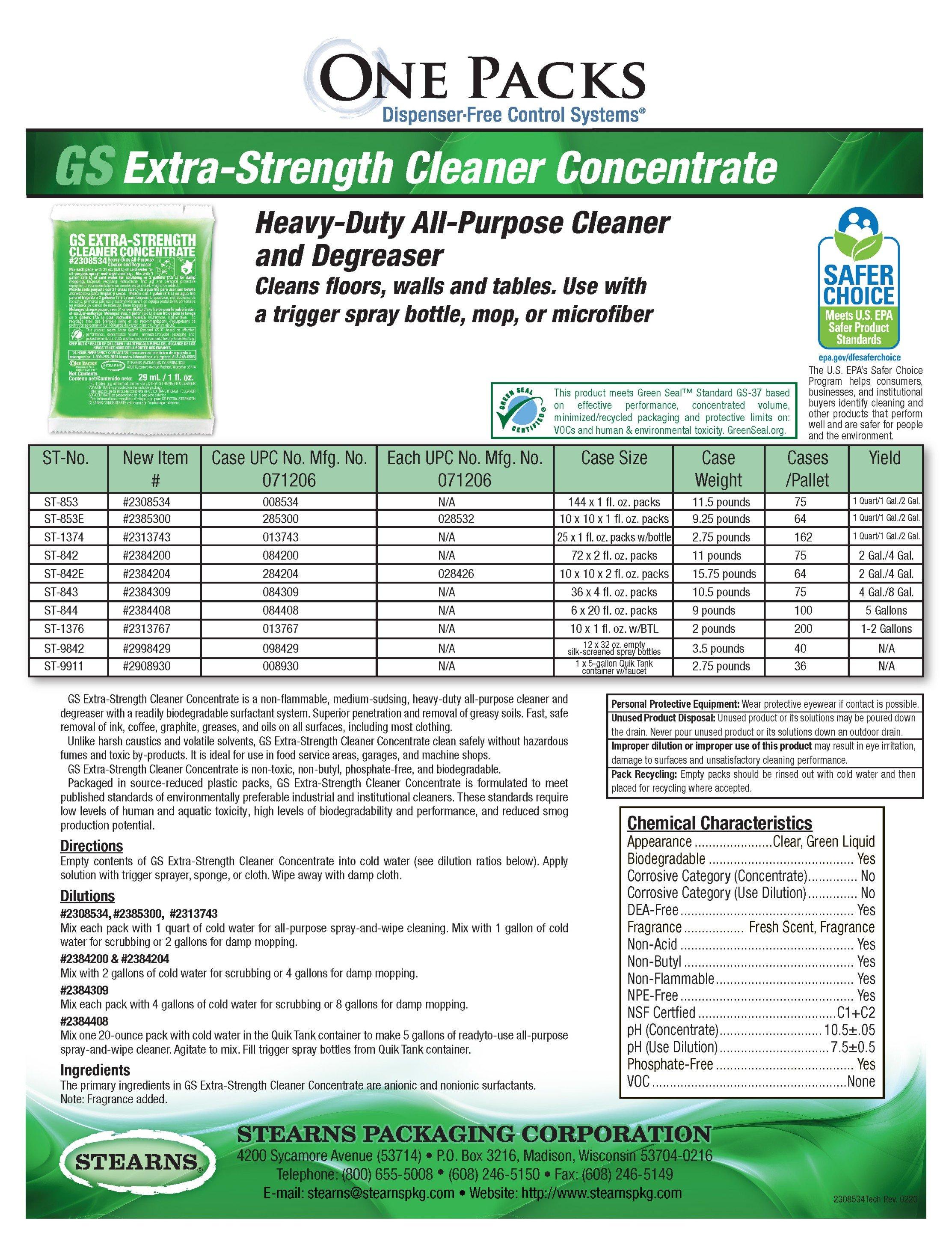 2OZ HD CLNR DEGREASER CONCTRT 72/CA 