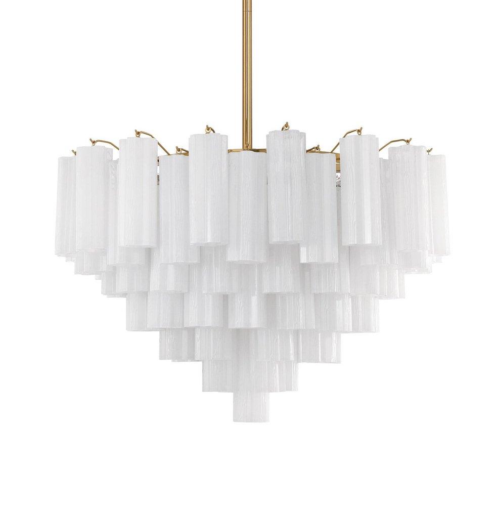 ADDIS 16 LIGHT AGED BRASS CHANDELIE 