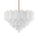960W 16-Light Chandelier in Aged Brass