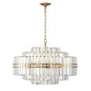 HAYES 16 LIGHT AGED BRASS CHANDELIE 