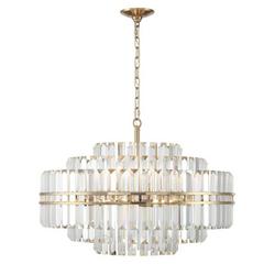 60W 16-Light 5-Tier Chandelier in Aged Brass