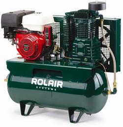 13 HP 30 Gal 175 Max PSI 23 CFM Two-Stage Truck Mount Gas Reciprocating Air Compressor with Electric Start Honda Engine