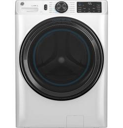28 in. 5.0 cu. ft. Smart Front Load Steam Washer in White