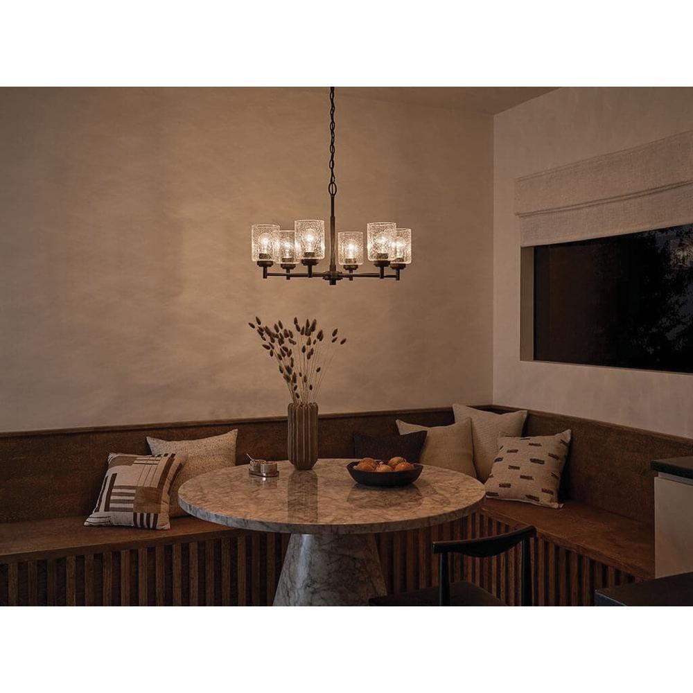 WINSLOW 26-INCH 6 LIGHT CHANDELIER 