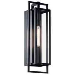 150W 1-Light 24 in. Wall Sconce in Black