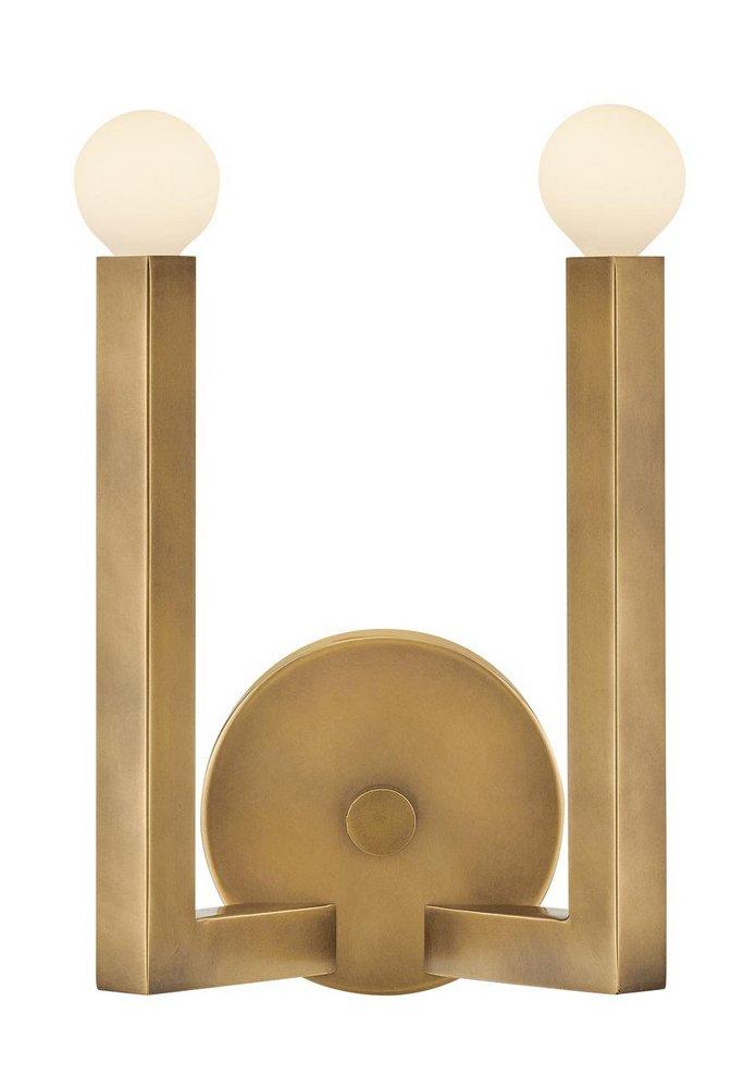 Hinkley Heritage Brass 5W 2-Light 12-1/2 in. Wall Sconce 