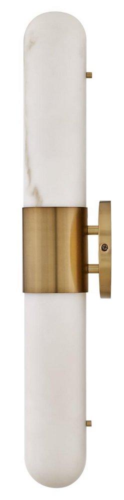 Hinkley Heritage Brass 24W 2-Light Vanity Fixture 