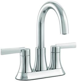 Two Handle Centerset Bathroom Sink Faucet in Chrome