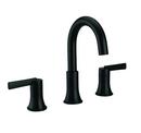 Two Handle Widespread Bathroom Sink Faucet in Matte Black 