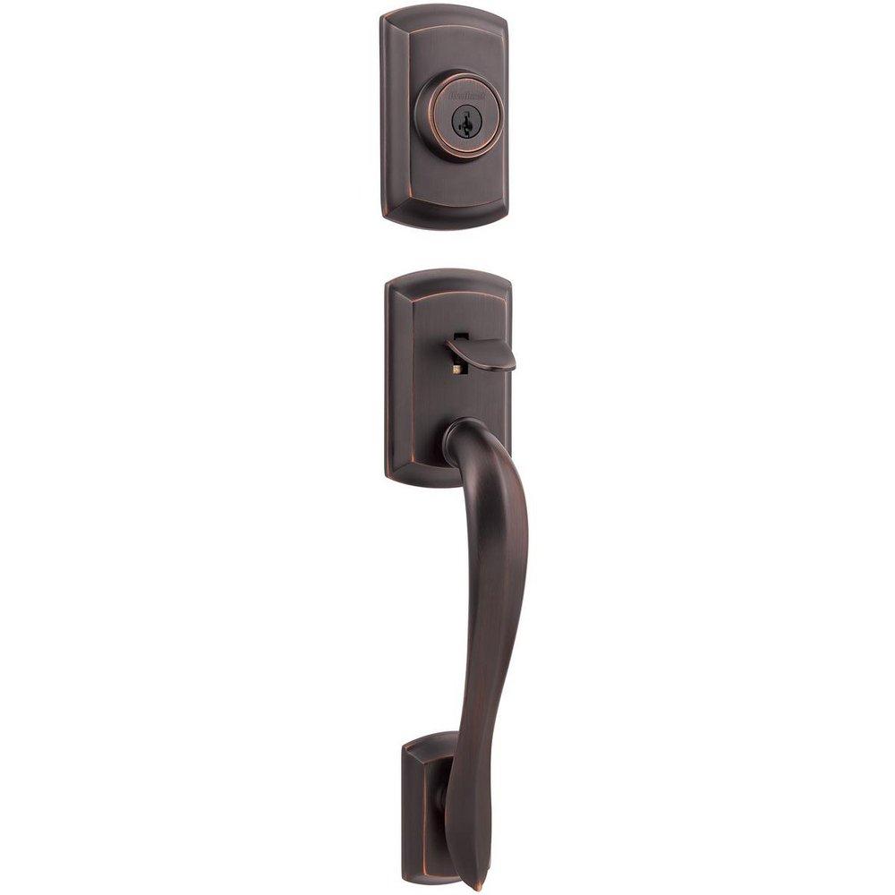 AVALON SINGLE CYLINDER EXTERIOR ONLY HANDLESET FEATURING SMARTKEY SECURITY IN VENETIAN BRONZE 