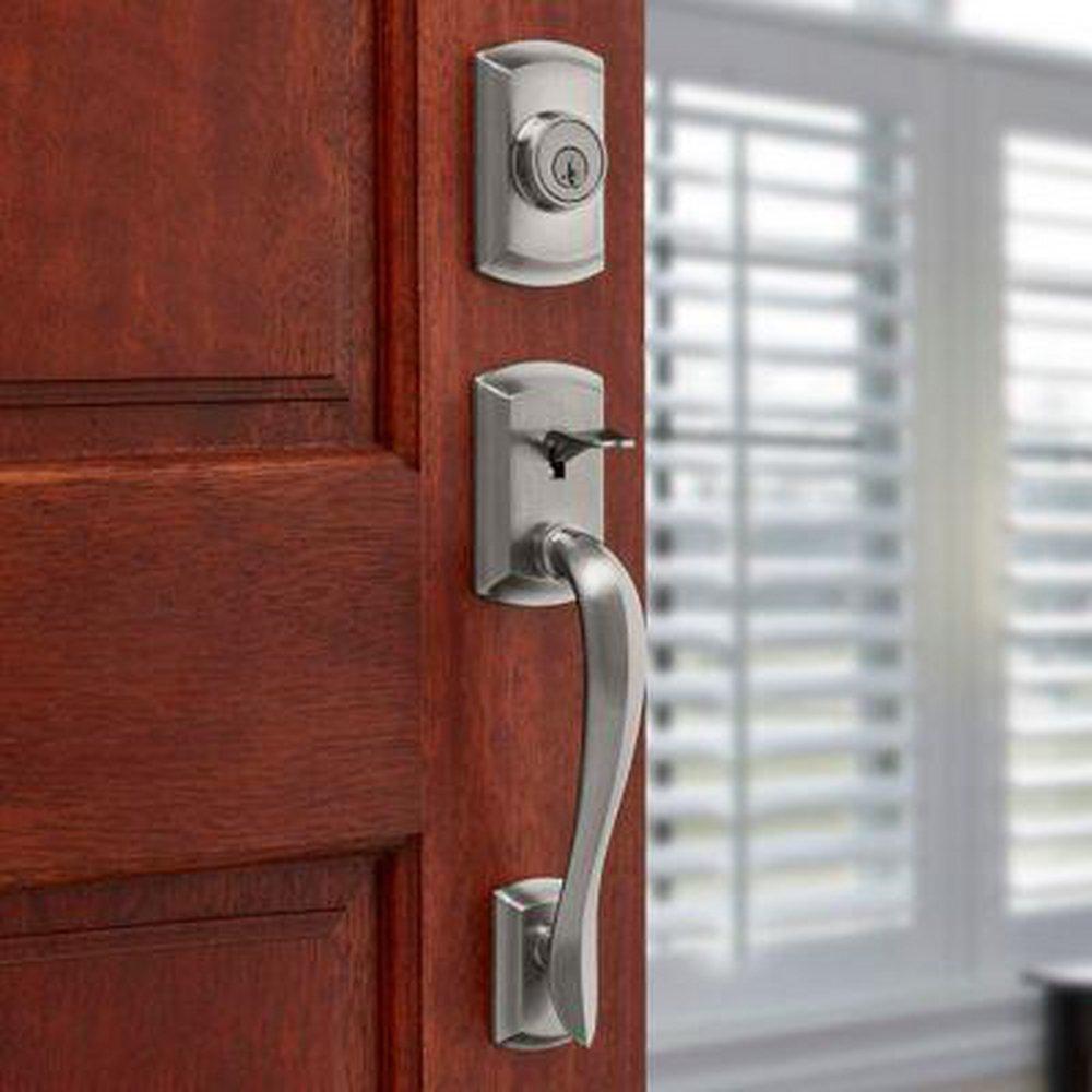 AVALON SINGLE CYLINDER EXTERIOR ONLY HANDLESET FEATURING SMARTKEY SECURITY IN VENETIAN BRONZE 