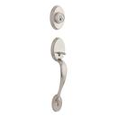 CHELSEA SINGLE CYLINDER EXTERIOR ONLY HANDLESET FEATURING SMARTKEY SECURITY IN SATIN NICKEL 