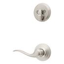 KWIKSET SINGLE CYLINDER INTERIOR PACK W/ TUSTIN LEVER RIGHT HANDED SATIN NICKEL
