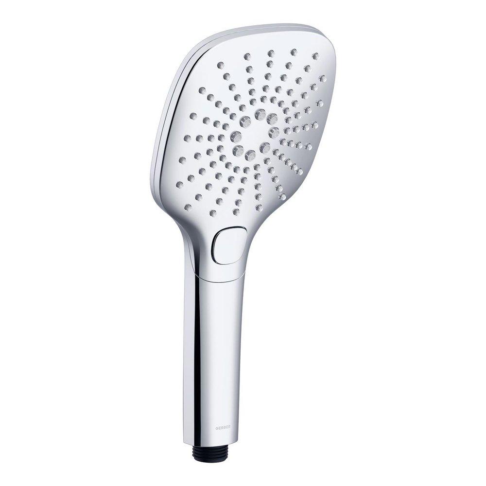 SOFT SQUARE 3 FUNCTION HANDSHOWER 1.75GPM CHROME 