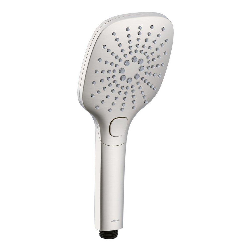 SOFT SQUARE 3 FUNCTION HANDSHOWER 1.75GPM BRUSHED NICKEL 