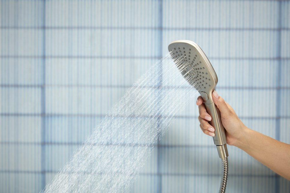 SOFT SQUARE 3 FUNCTION HANDSHOWER 1.75GPM BRUSHED NICKEL 