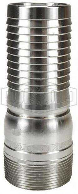 1 x 4-13/16 in. MNPT x GHT 316 Stainless Steel Combination Nipple
