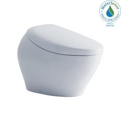 0.8/1.0 gpf Dual Flush Elongated One Piece Toilet in Cotton White
