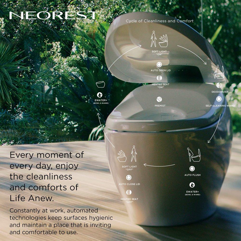 2023 NX2 NEOREST SMART TOILET W/ ACTILIGHT COTTON 