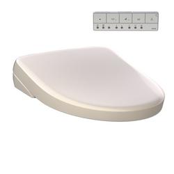 Elongated Closed Front with Cover Bidet Seat in Sedona Beige