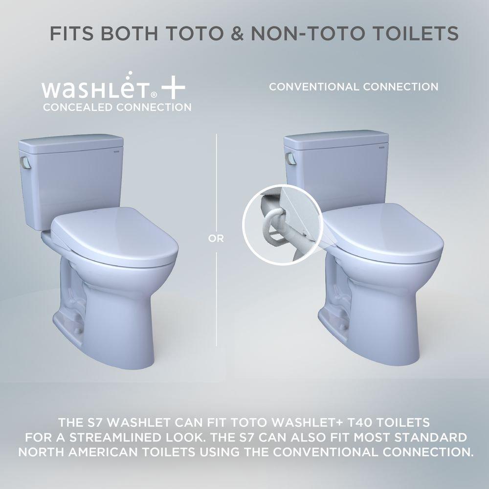 TOTO Cotton Elongated Closed Front Bidet Seat 