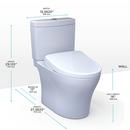 1.28 gpf Elongated Two Piece Toilet with Washlet Seat  in Cotton White 