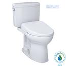 1.28 gpf Elongated Two Piece Toilet with Washlet Seat  in Cotton White 