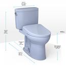 1.28 gpf Elongated Two Piece Toilet with Washlet Seat  in Cotton White 