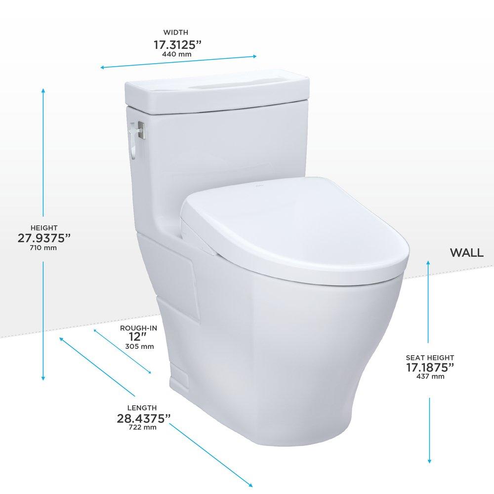 AIMES W/ WASHLET+ S7A & AUTOFLUSH 1.28 GPF 