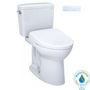 1.28 gpf Elongated Two Piece Toilet with Washlet Seat  in Cotton White 