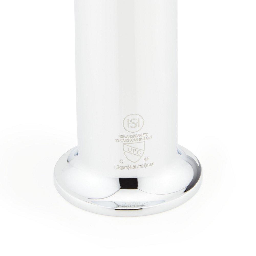 Signature Hardware Chrome Single Handle Monoblock Bathroom Sink Faucet 