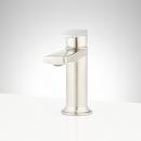 Single Handle Monoblock Bathroom Sink Faucet in Brushed Nickel