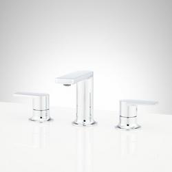 Two Handle Widespread Bathroom Sink Faucet in Polished Chrome